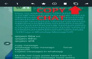 मोबाइल मे किसी भी Whatsapp Copy Message कैसे करें? मोबाइल मे किसी भी Whatsapp Copy Message कैसे करें?